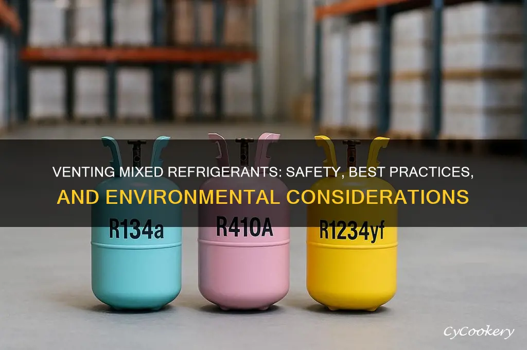 can you vent mixed refrigerant