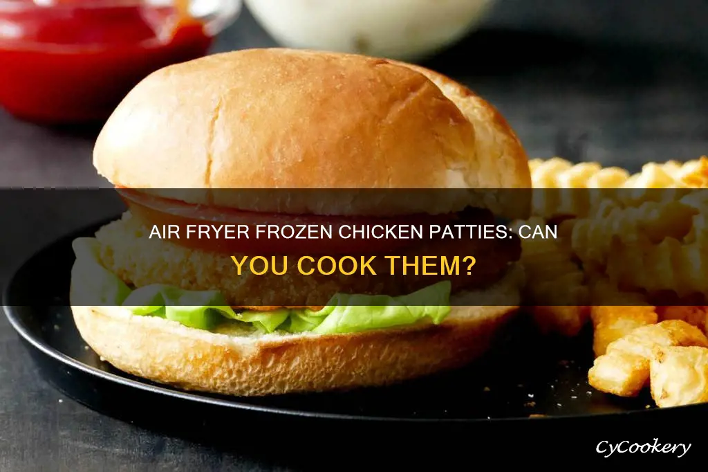 can you vook frozen chicken pattie in an air fryer