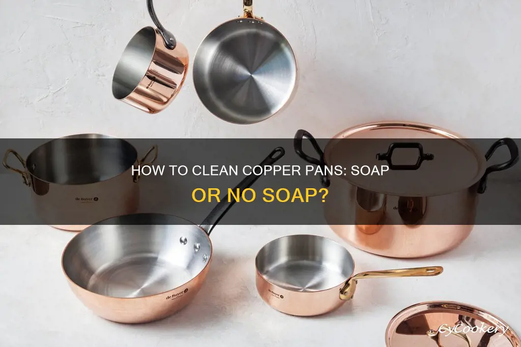 can you wash a copper pan with soap
