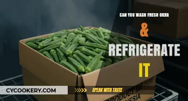 Washing and Storing Fresh Okra: A Guide to Refrigeration