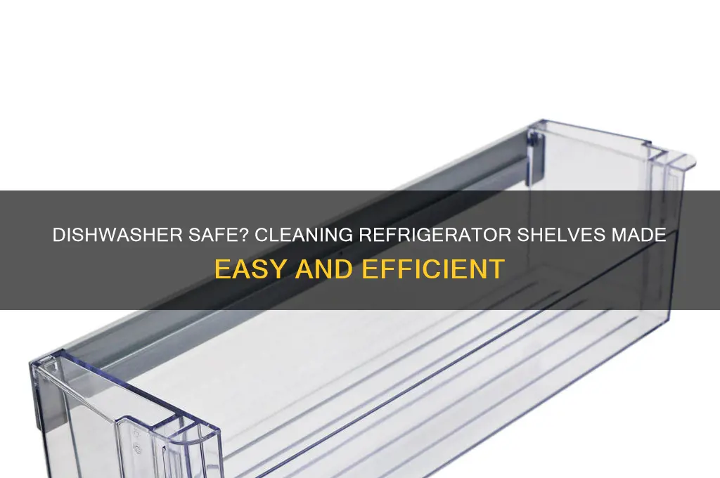 can you wash refrigerator shelves in the dishwasher