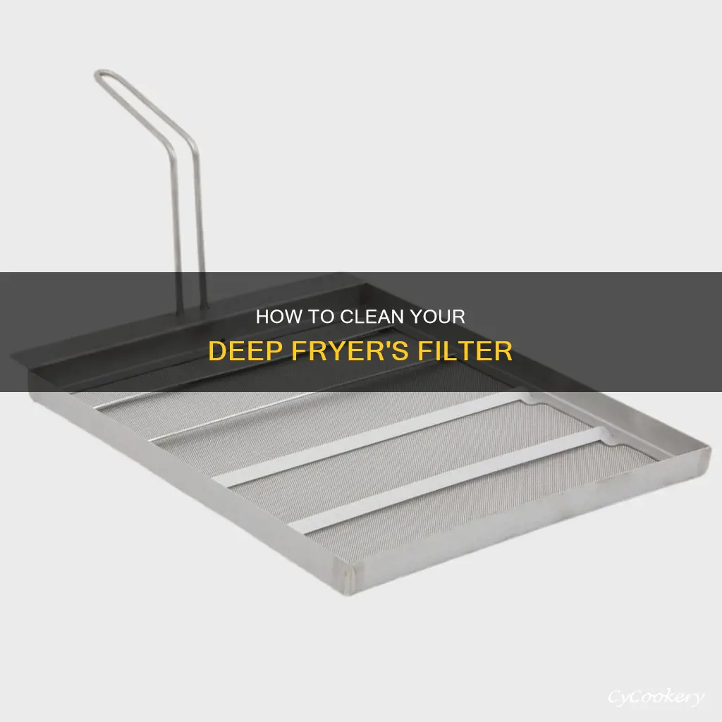 can you wash teh filter of a deep fryer