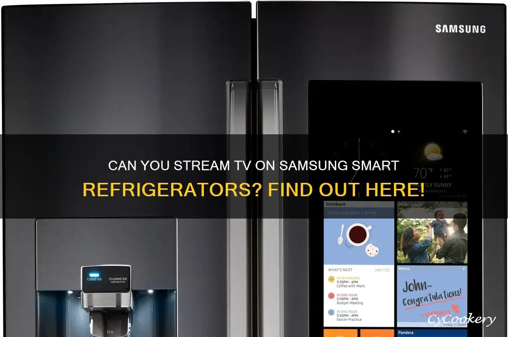 can you watch tv on samsung refrigerator