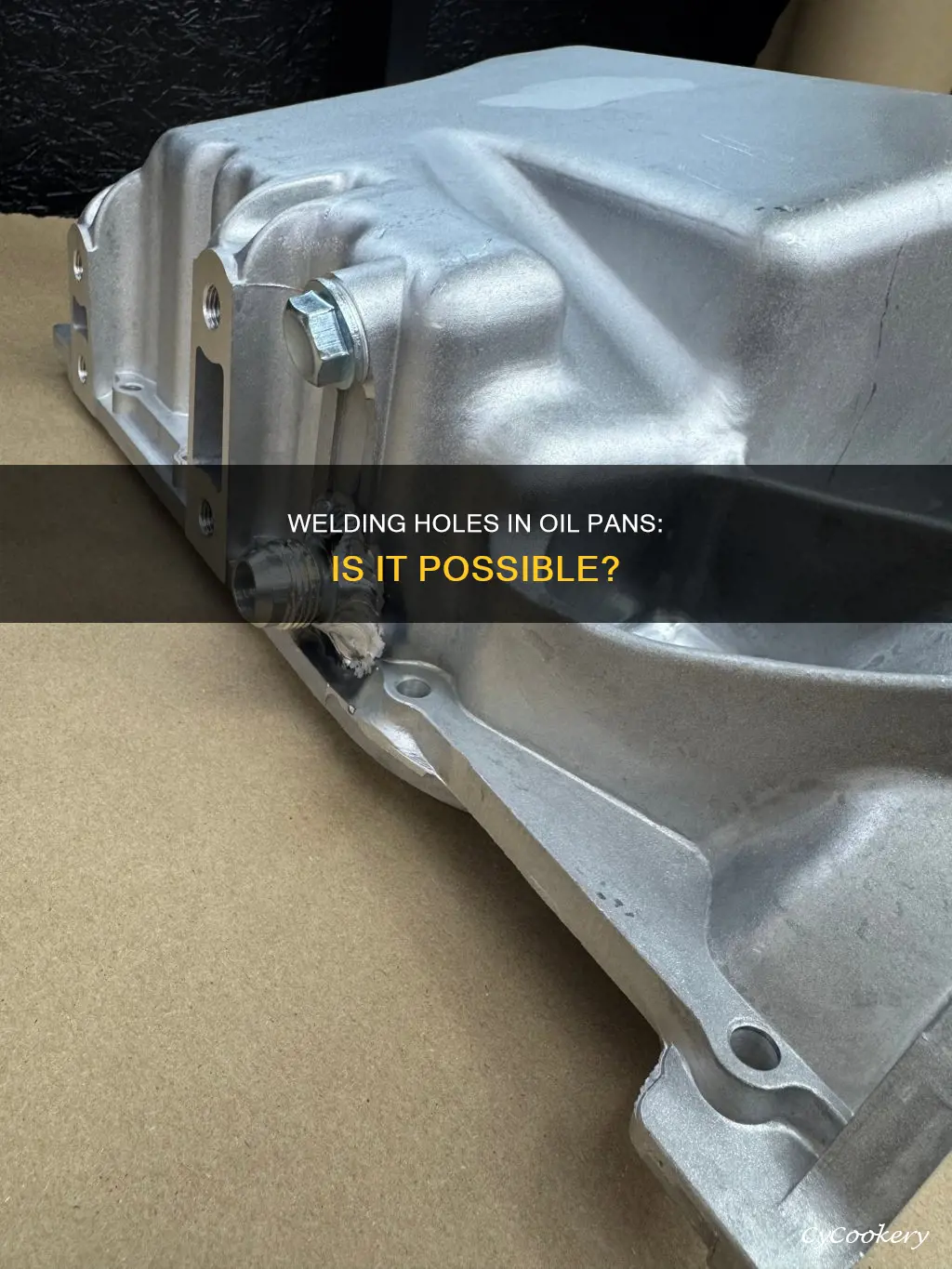 can you weld a hole in oil pan