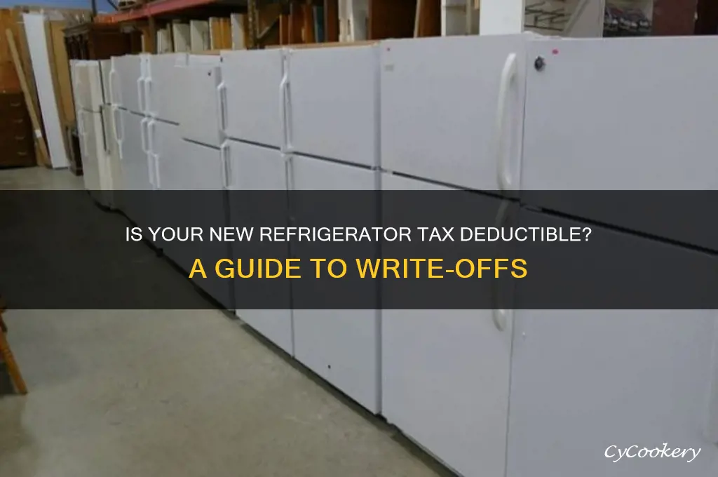 can you write off a new refrigerator
