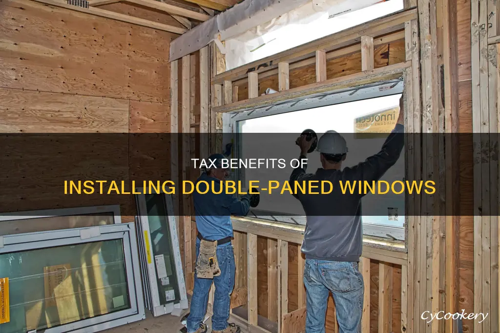 can you write off double paned windows