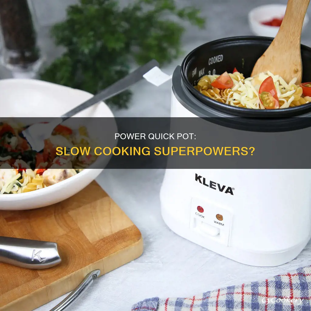can your power quick pot be a sliw cooker