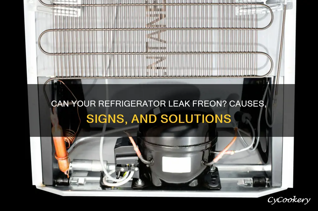 can your refrigerator leak freon