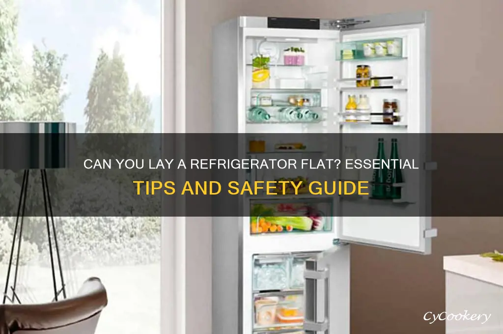 can ypu lay a refrigerator flat