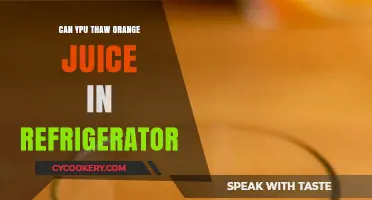 Thawing Orange Juice in the Fridge: A Safe and Simple Guide