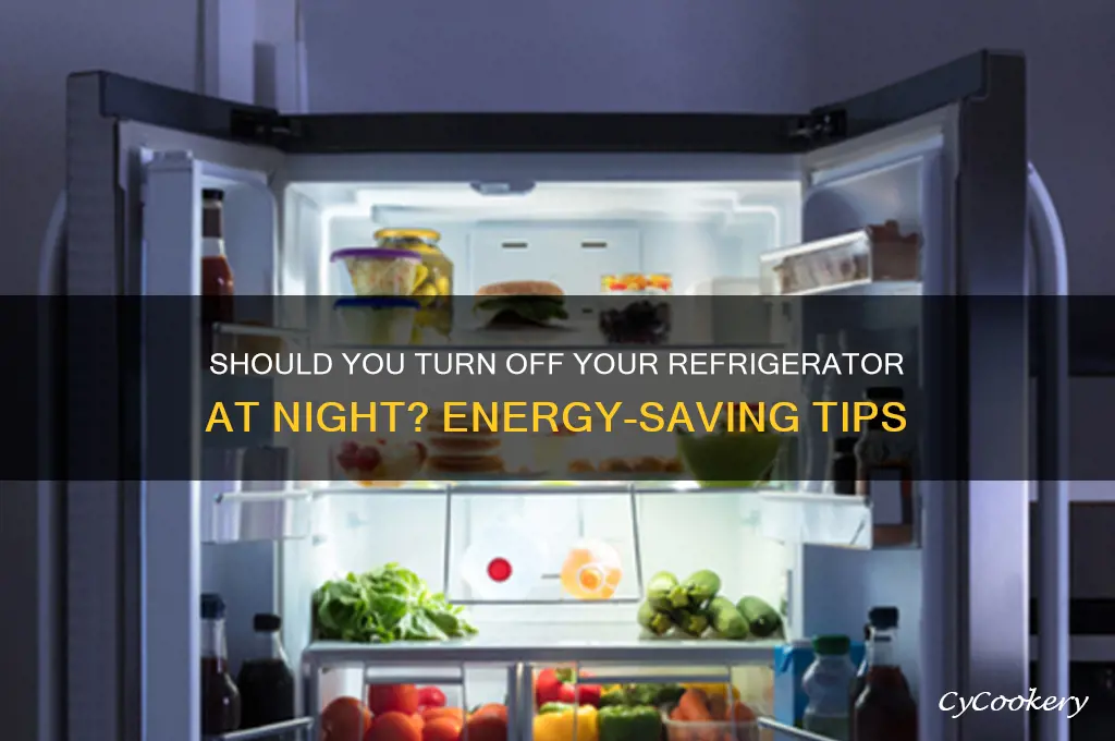 can ypu turn off your refrigerator at night