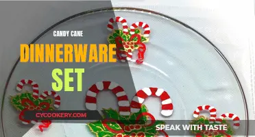 Candy Cane Charm: A Festive Dinnerware Set for the Holiday Season