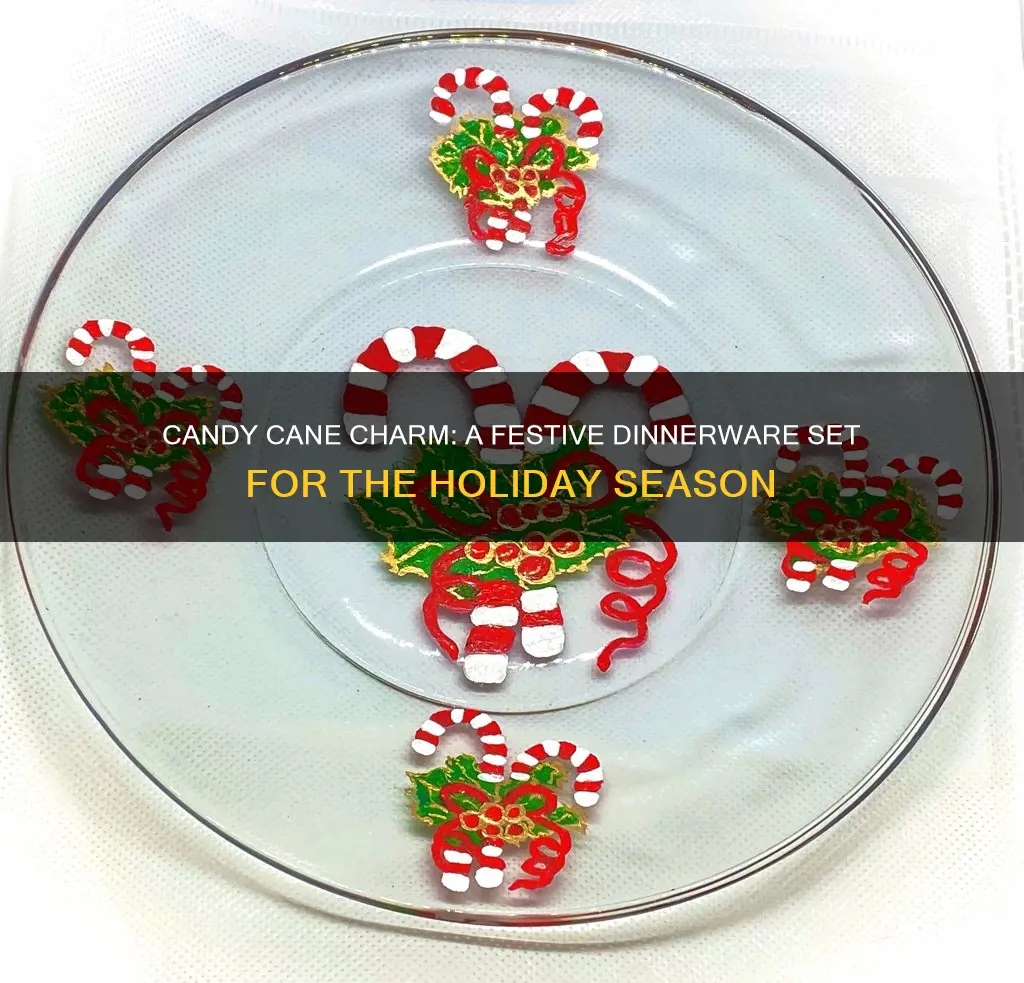 candy cane dinnerware set