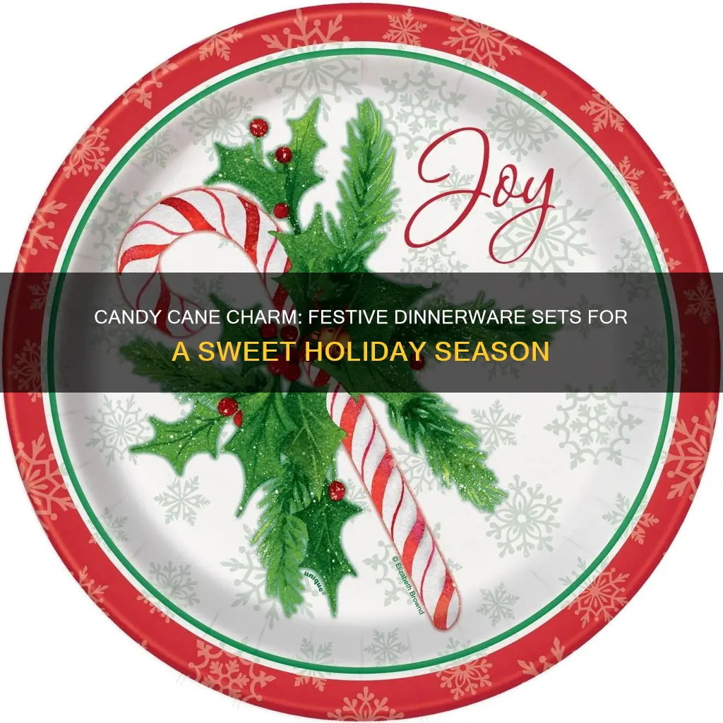 candy cane dinnerware sets