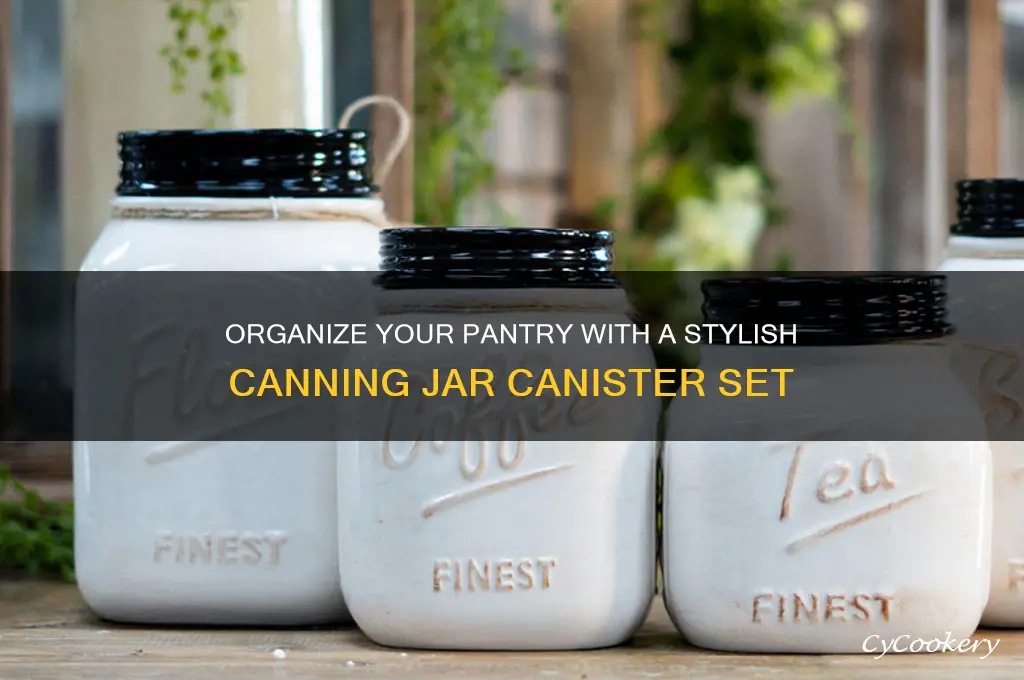canning jar canister set