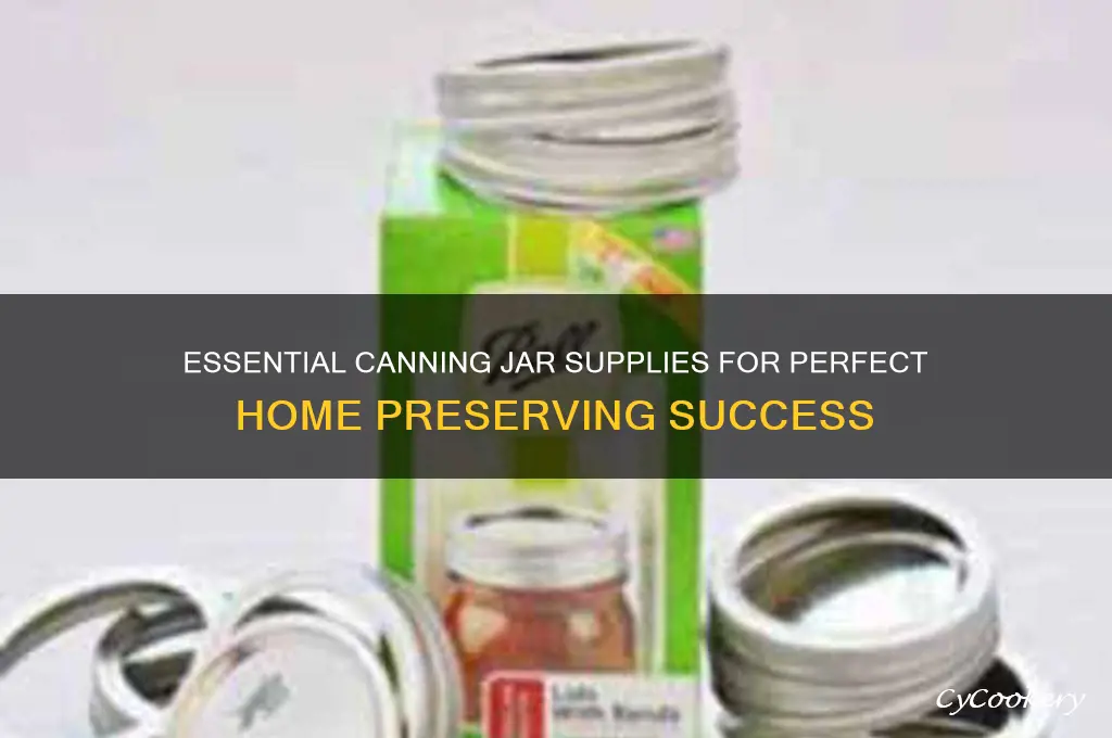canning jar supplies