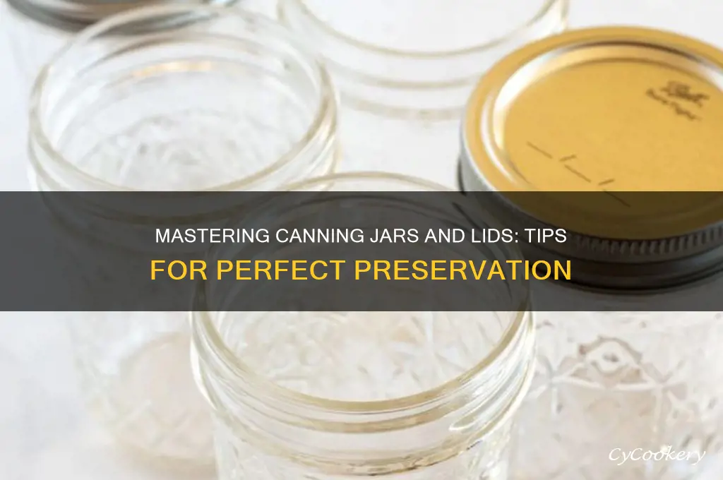 canning jars and lids