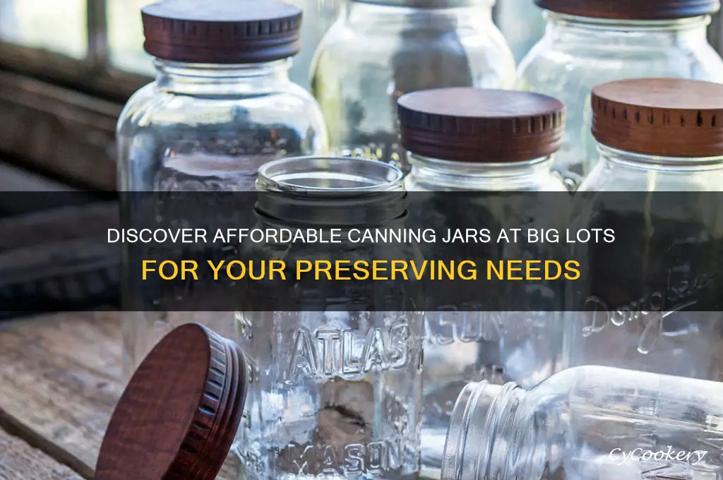 canning jars at big lots