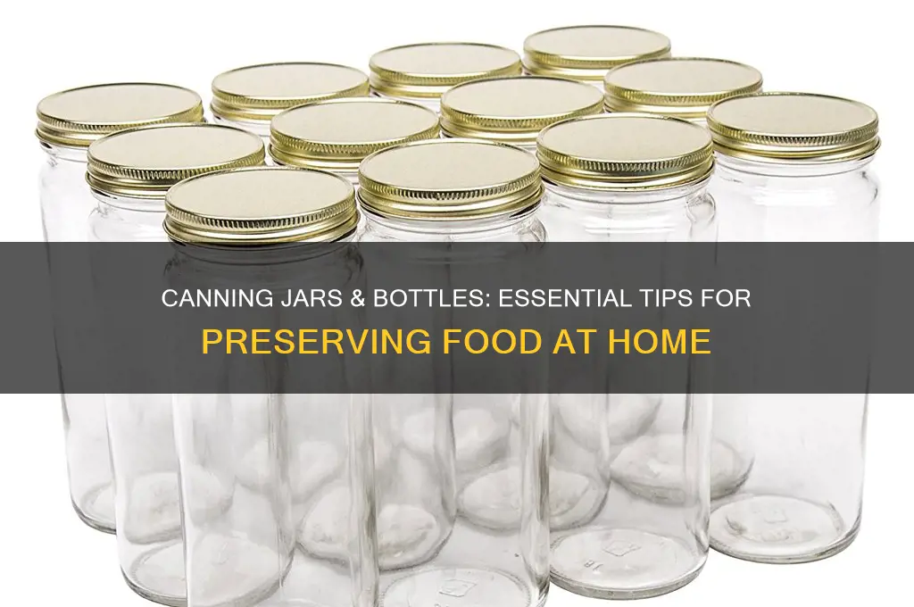 canning jars bottles