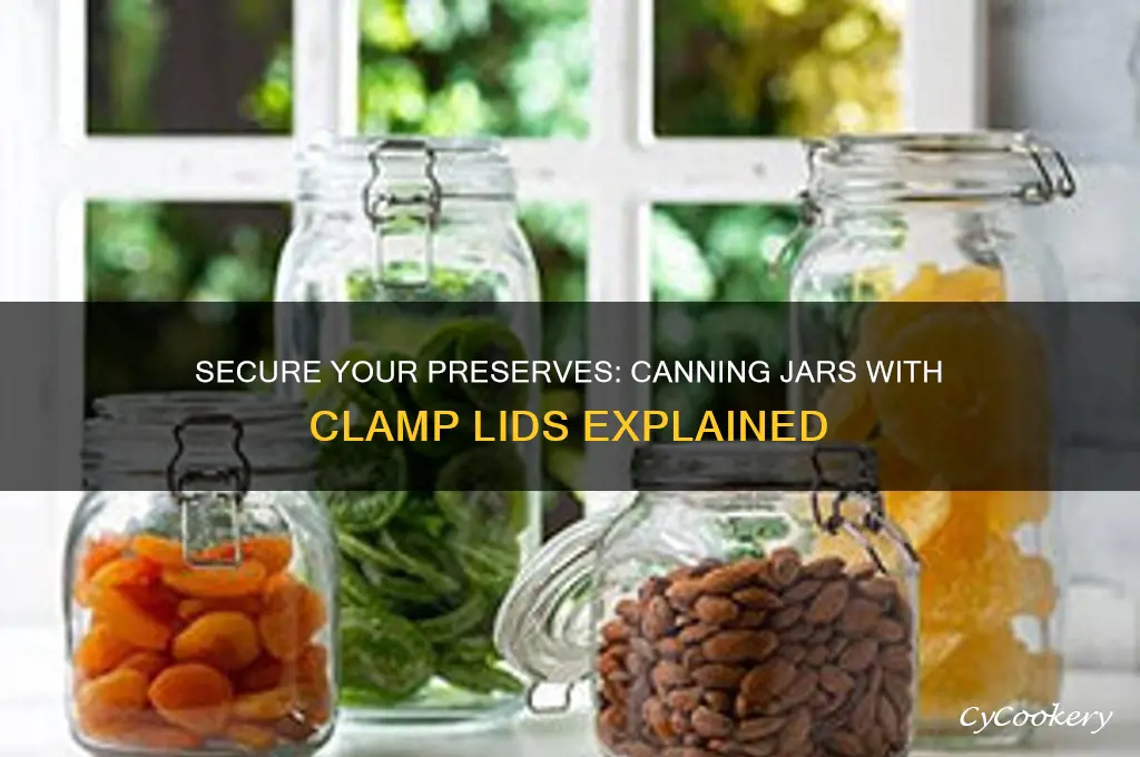 canning jars with clamp lids