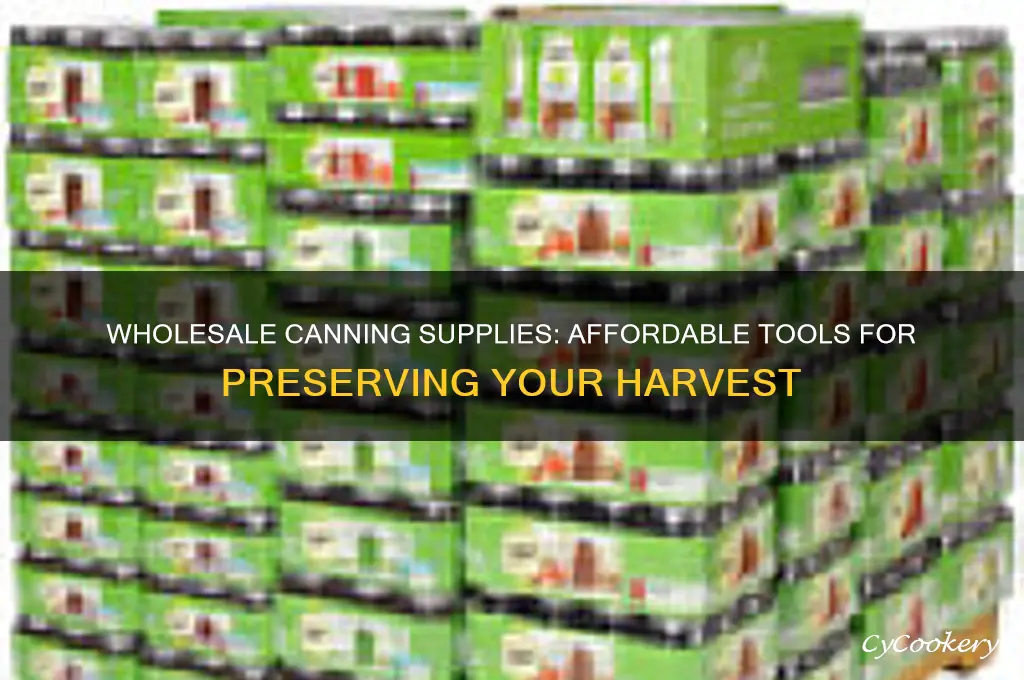 canning supplies wholesale