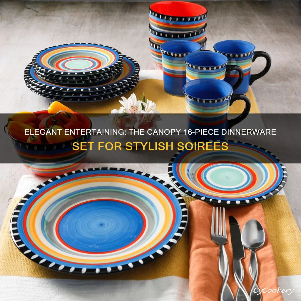 canopy 16 piece dinnerware set