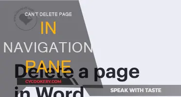 Troubleshooting: Un-deletable Pages in Navigation Pane
