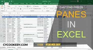Where is Freeze Panes in Excel?