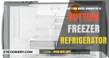 Where to Locate Your GE Bottom Freezer Refrigerator Model Number