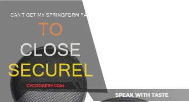 Springform Pan Won't Close? Try This Quick Fix