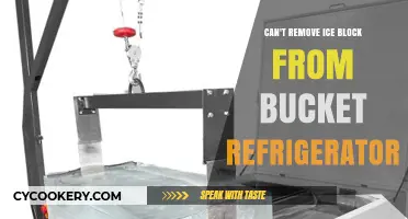 Stubborn Ice Block: Troubleshooting Removal from Bucket Refrigerator