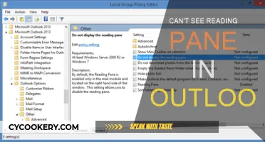 Outlook Reading Pane: Where Did It Go?