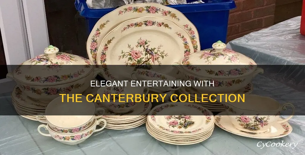 canterbury collection dinnerware set 16-piece