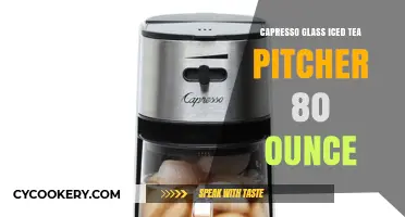 Capresso Glass Iced Tea Pitcher: 80-Ounce Brewing Perfection
