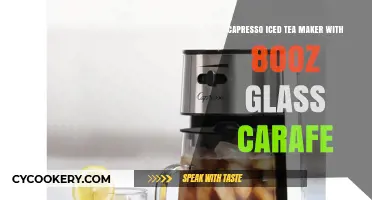 Capresso Iced Tea Maker: Brew Refreshing Drinks in 80oz Glass Carafe