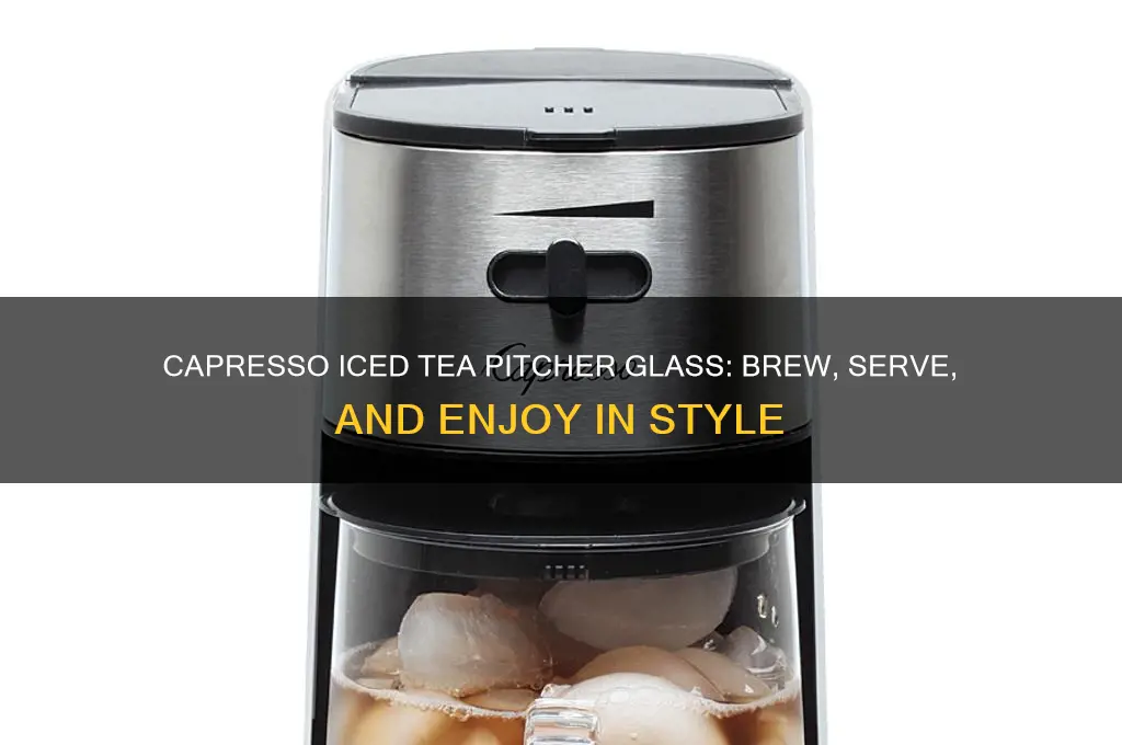 capresso iced tea pitcher glass