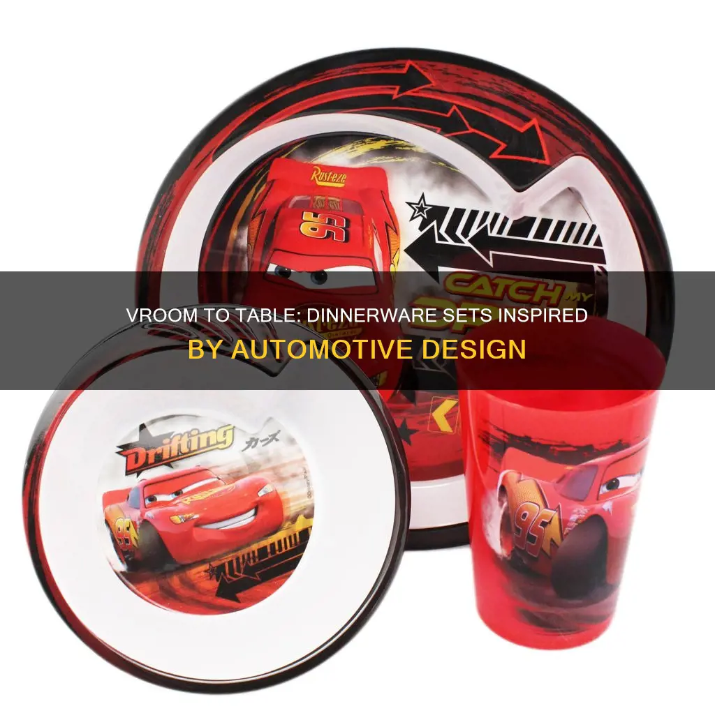 car design dinnerware set