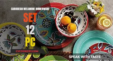 Caribbean Melamine Dinnerware Set: A Vibrant Tabletop Escape