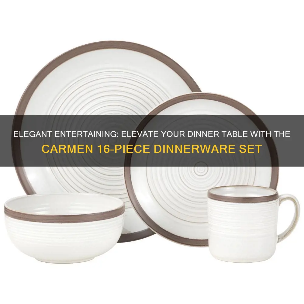 carmen 16 piece dinnerware set