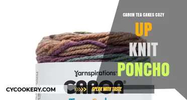Cozy Caron Tea Cakes Knit Poncho: A Warm Winter Project