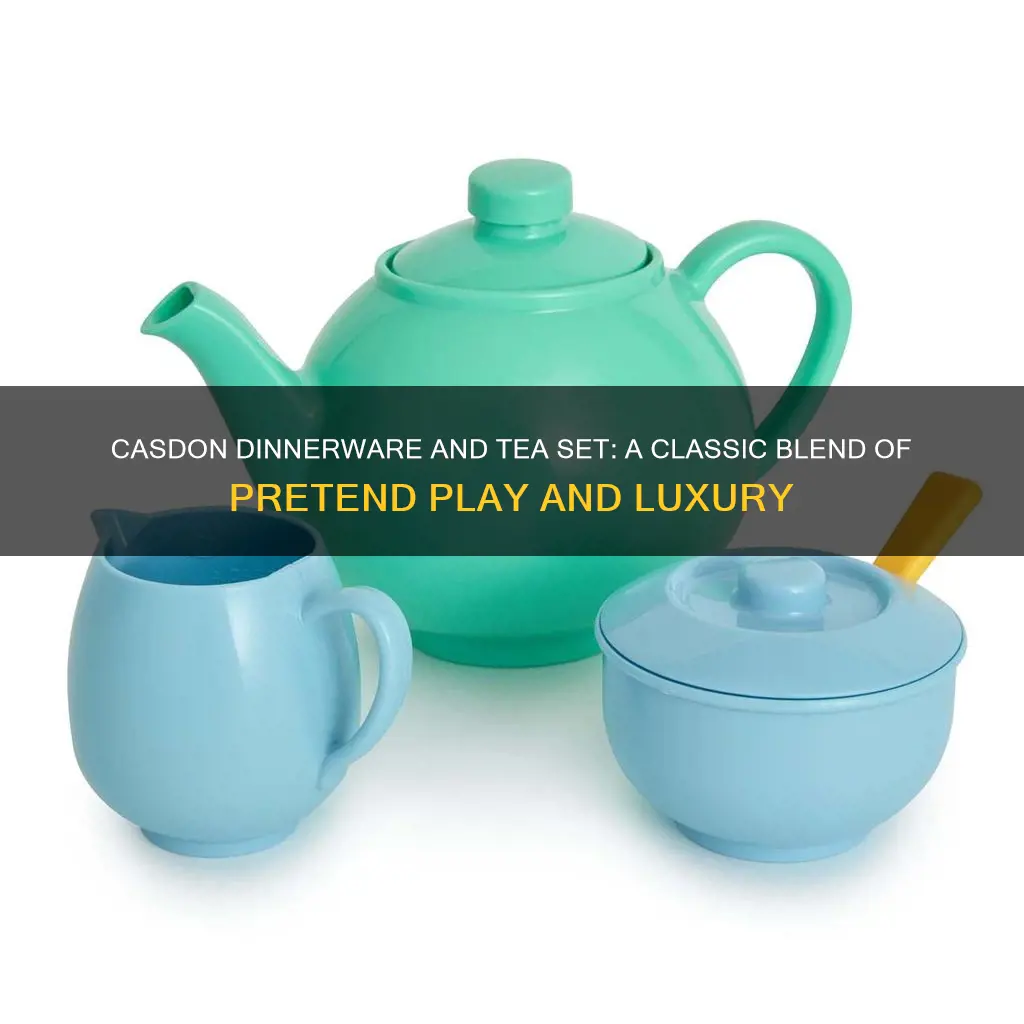 casdon dinnerware and tea set