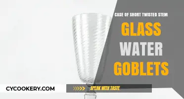 Elegant Short Twisted Stem Glass Water Goblets: A Stylish Case Study