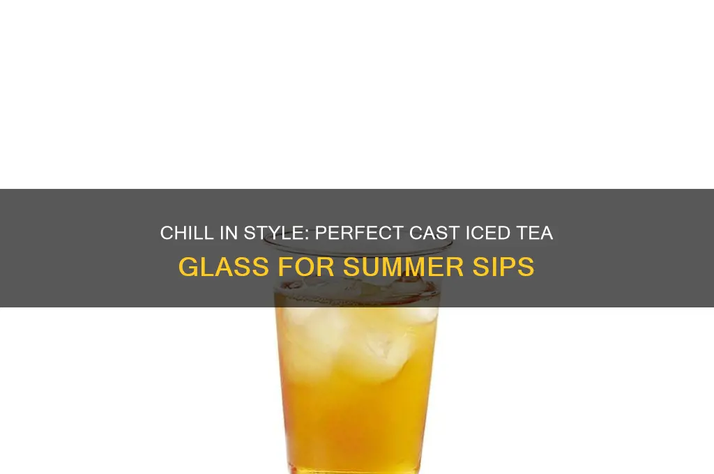 cast iced tea glass