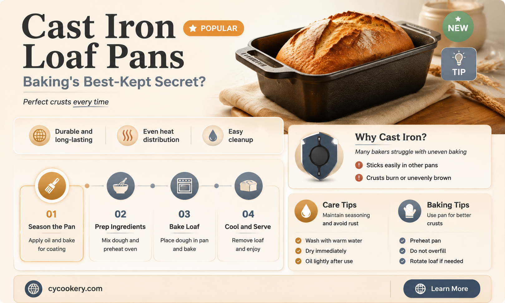 are cast iron loaf pans good
