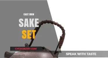 Elegant Cast Iron Sake Set: Traditional Japanese Craftsmanship for Modern Enjoyment