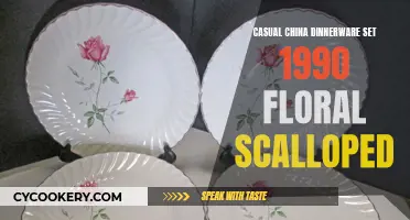 Blooming Scalloped Charm: Elevating Dinnerware with Floral China