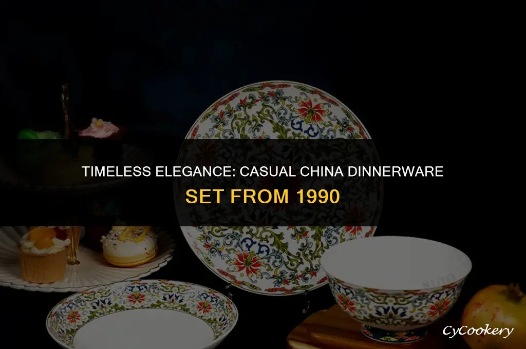 casual china dinnerware set 1990