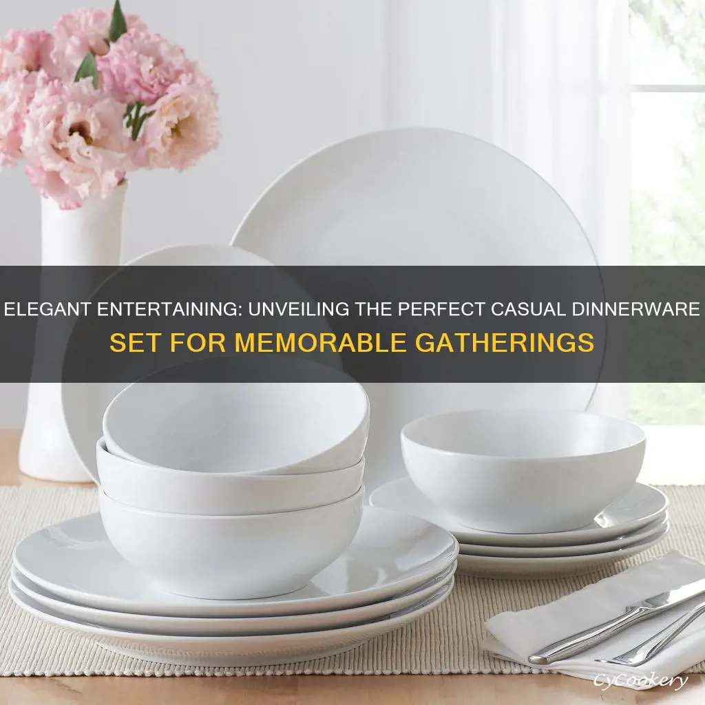 casual dinnerware set for 12