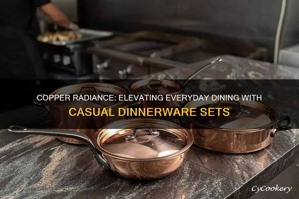 casual dinnerware sets copper