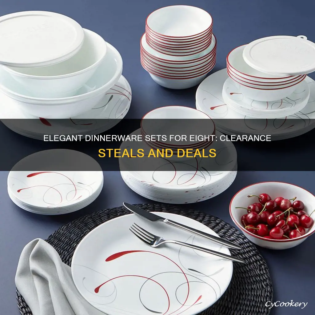 casual dinnerware sets for 8 clearance